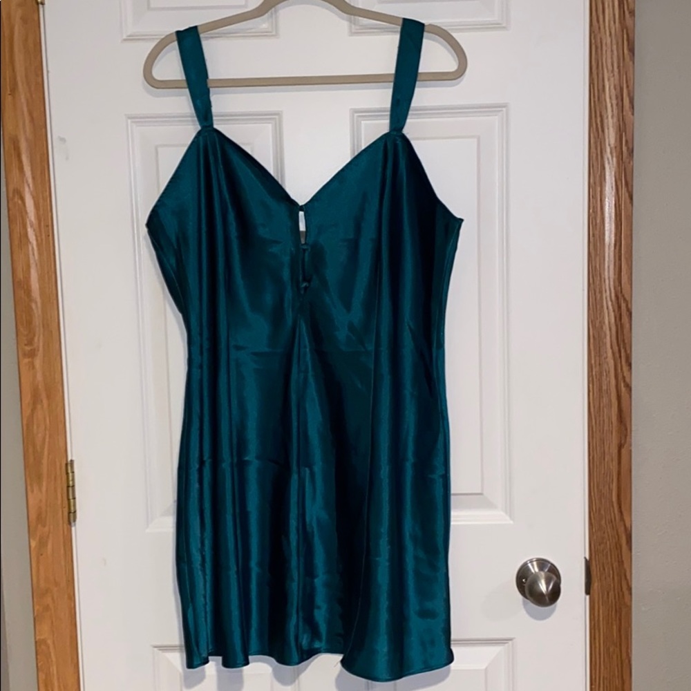 Emerald Green Vintage Slip Dress!